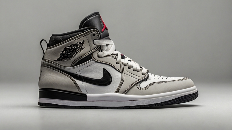 High-resolution image of authentic Jordan sneakers placed in a secure and clean e-commerce-style environment, representing trust and legitimacy when shopping online. No human presence, only shoes on a minimalist display to emphasize safe buying practices. Ideal visual representation for guides teaching users how to buy Jordans online safely, avoid fakes, and shop confidently from verified sneaker retailers.