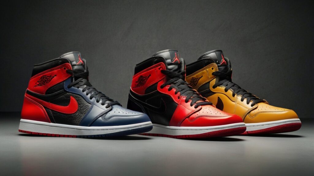 High-resolution image of Air Jordan 1, 3, 4, and 11 models arranged in a stylish lineup for a product showcase, highlighting the premium materials and iconic design features — perfect for illustrating the topic of Pre-ordering Jordan Releases: Pros And Cons.
